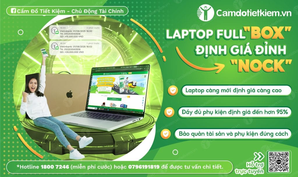 cầm laptop nhanh gọn