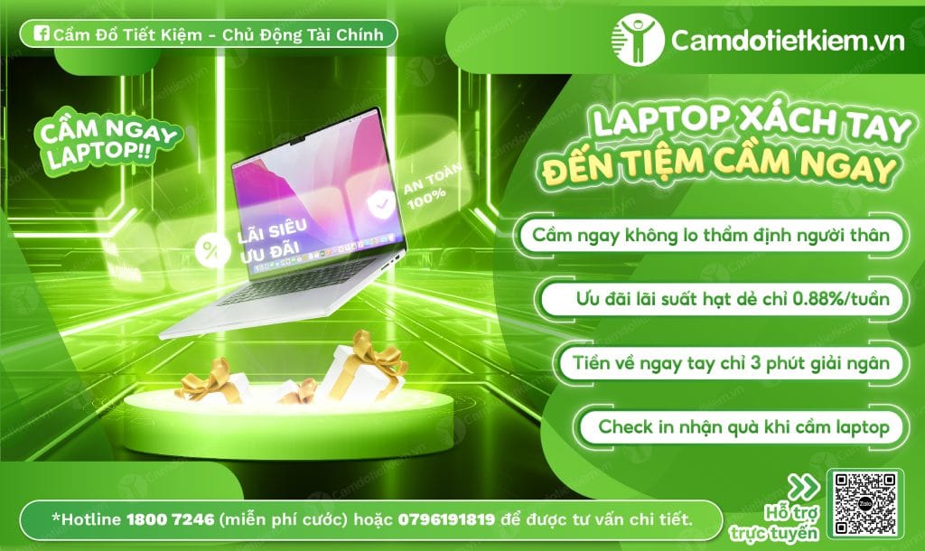 cầm laptop giá cao