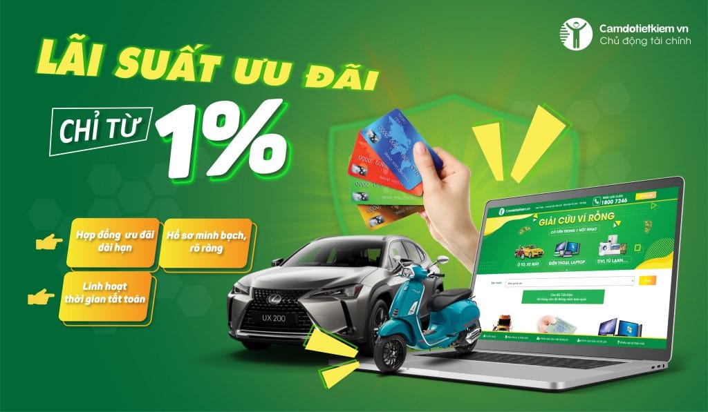 cầm xe máy lãi suất thấp