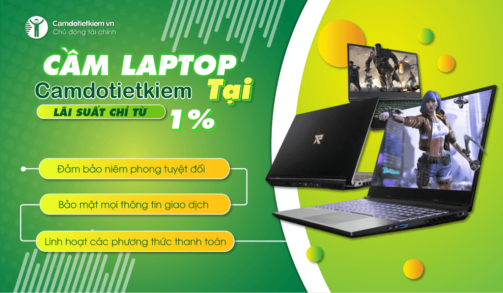 cầm laptop