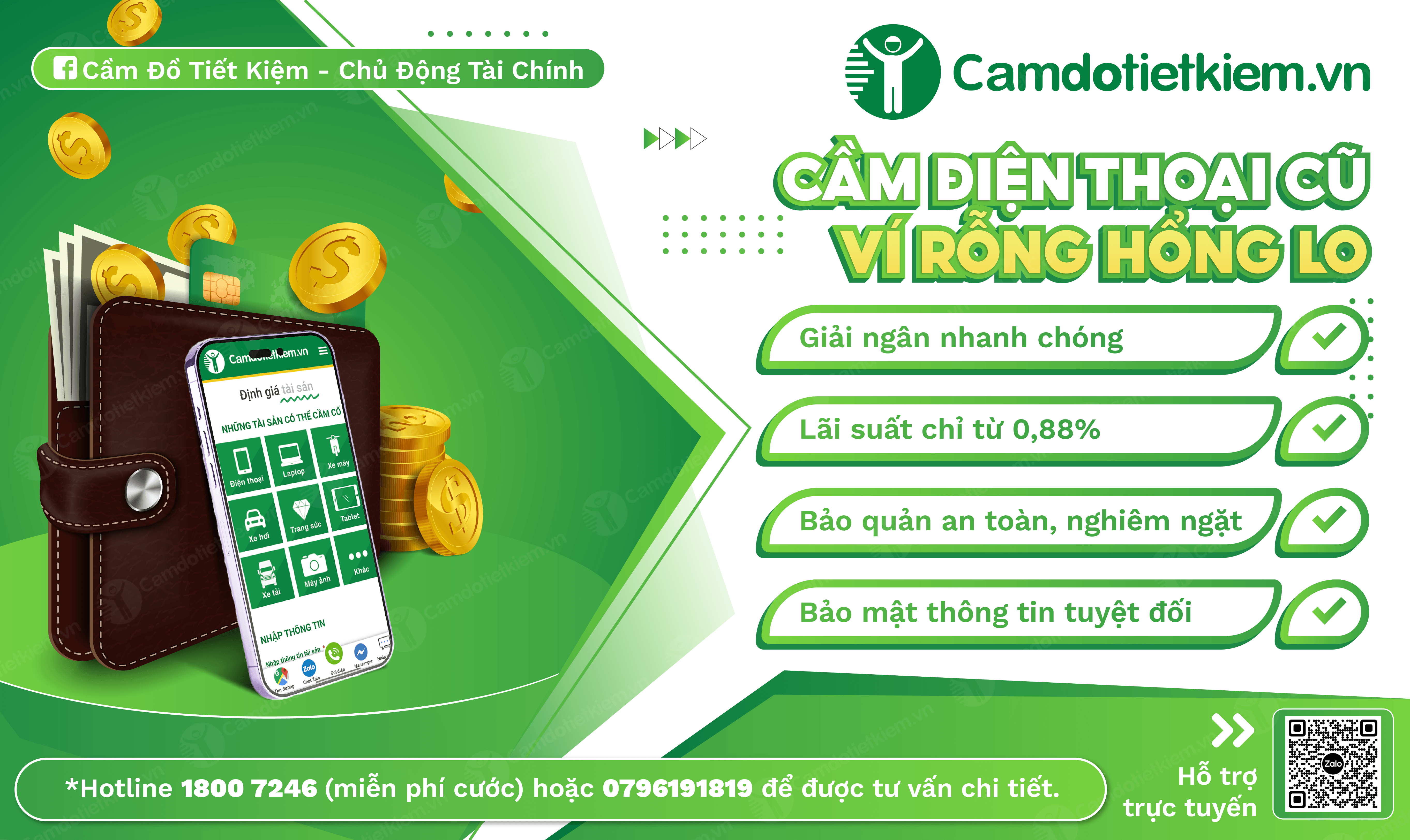 Cầm điện thoại