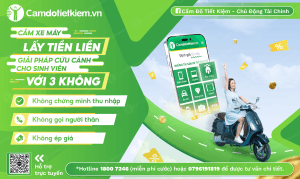 Cầm xe máy trả góp