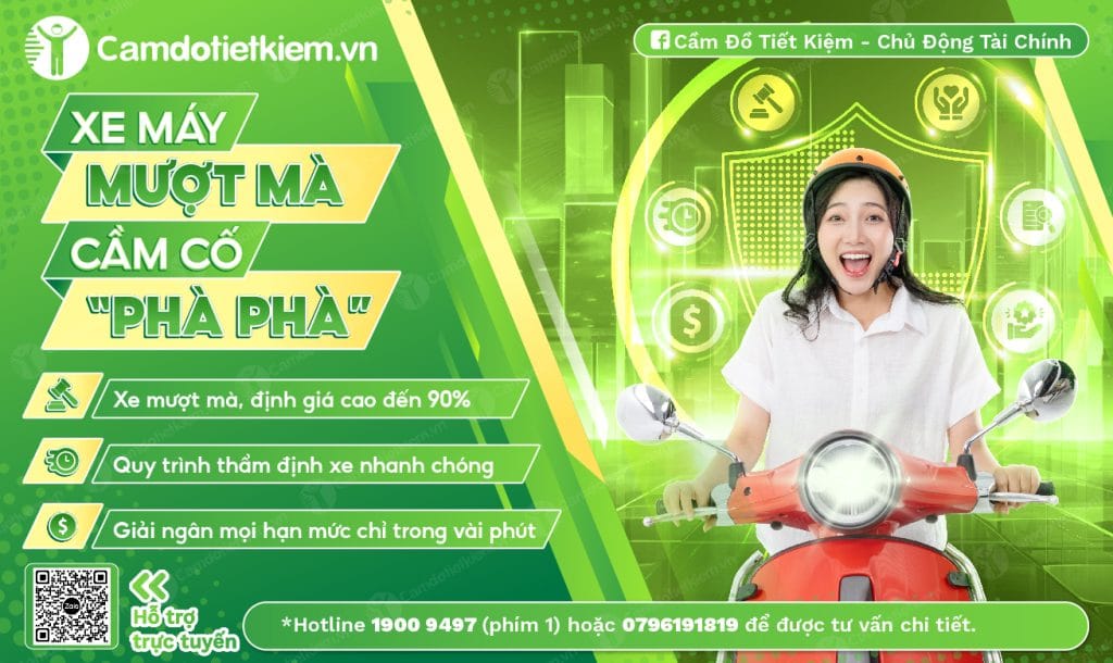 Cầm Xe Máy Trả Góp