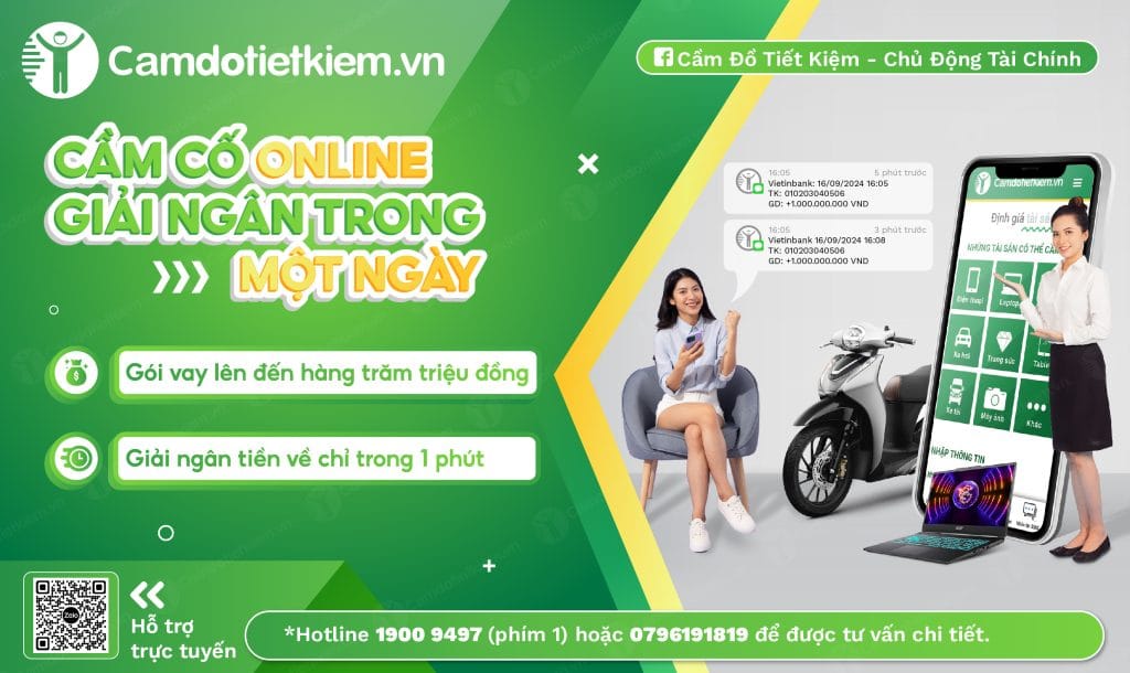Cầm Xe Máy Trả Gop